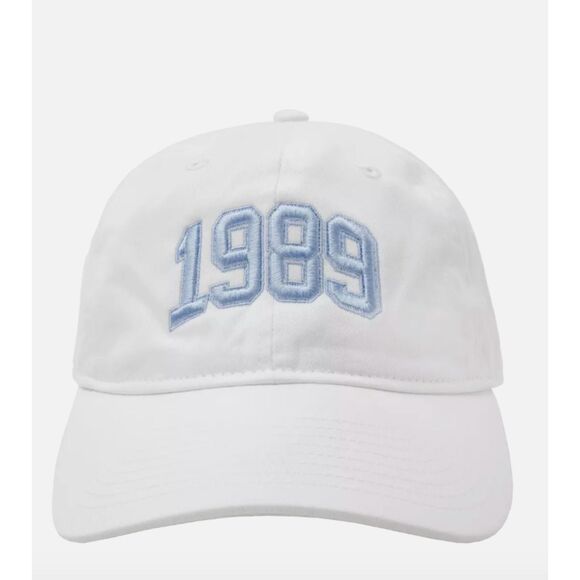 Taylor Swift 1989 White Blue Dad Hat Baseball Cap NEW - Picture 1 of 5